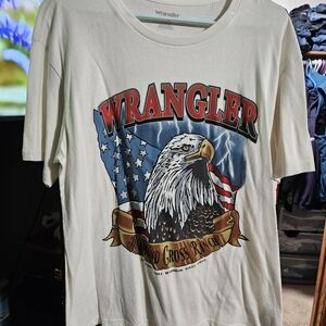 Wrangler Cream Eagle Graphic T-Shirt